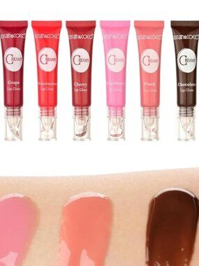 6 Piece set of Kevin & Coco Creamy Long Lasting Lip Gloss